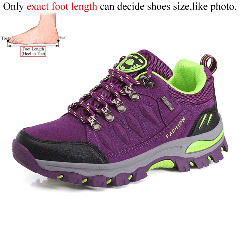 Autumn Spring Women Outdoor Leather Trekking Hiking Shoes Woman Mountain Sneake