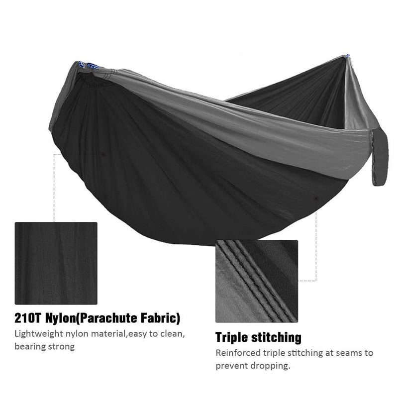 Camping Hammock Double Single Lightweight Hammock with Hanging Ropes