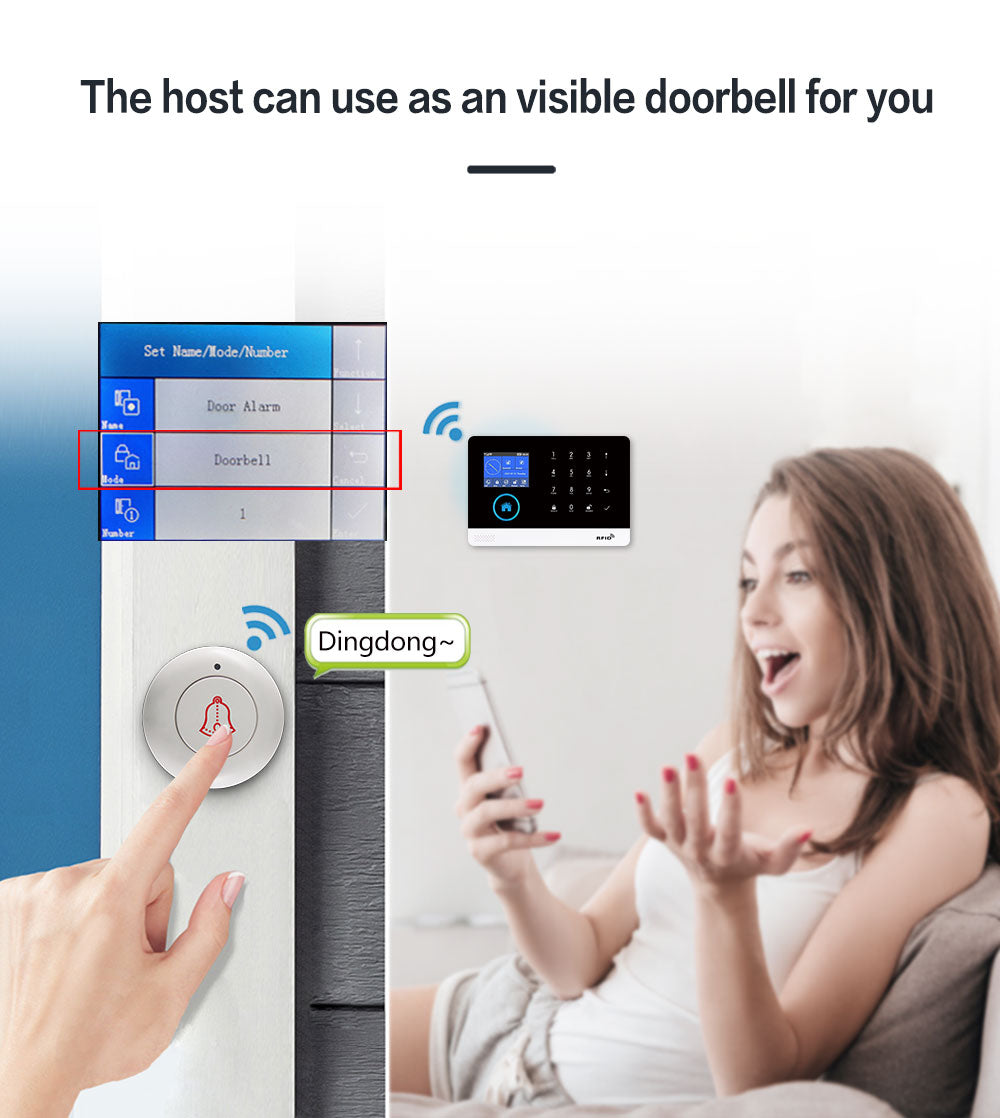 GauTone WiFi GSM Alarm System Tuya Smart Life App Control for Home Security