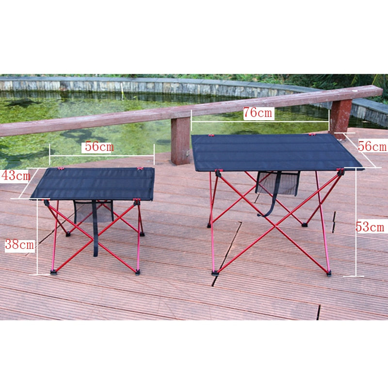 Portable Foldable Table Camping Outdoor Furniture Computer Bed Tables Picnic 6061