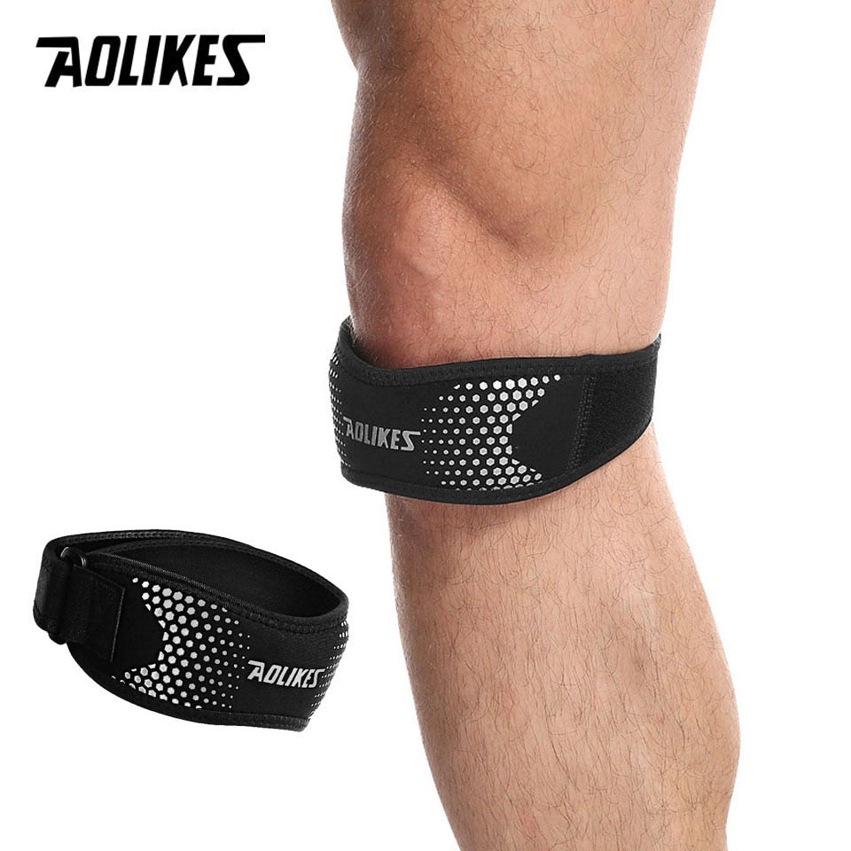 AOLIKES 1PCS Adjustable Knee Pad Knee Pain Relief Patella Stabilizer Brace Support