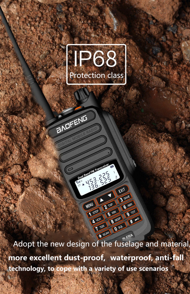 1/2pcs 15W 8000MAH  Baofeng UV-9R ERA Waterproof walkie talkie two way radio