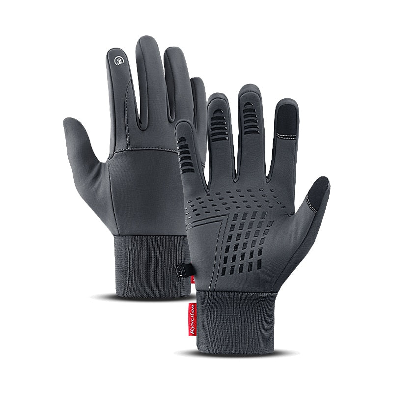 Winter Gloves Men Cycling Bike Women Thermal Fleece Cold Wind Waterproof Touch