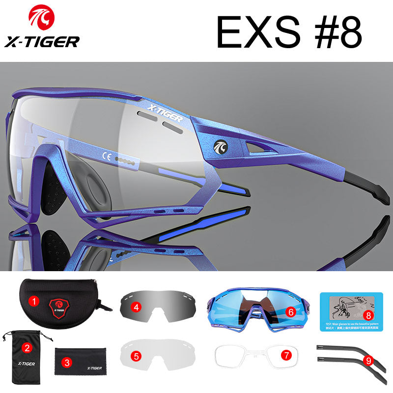 Cycling Sunglasses Photochromic UV400 Sports Cycling Glasses MTB Racing Men