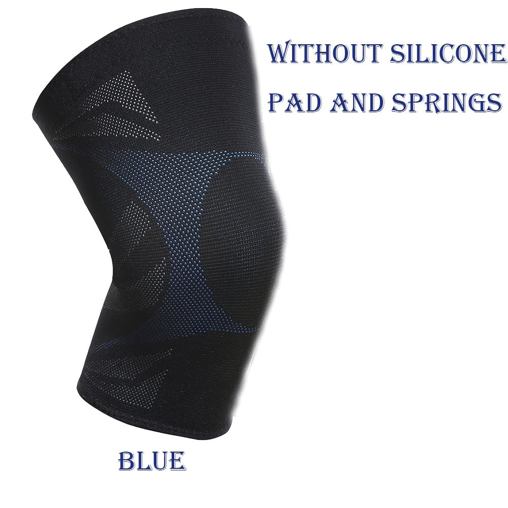 Veidoorn 1PCS Compression Knee Support Sleeve Protector Elastic Knee Pads Brace Springs