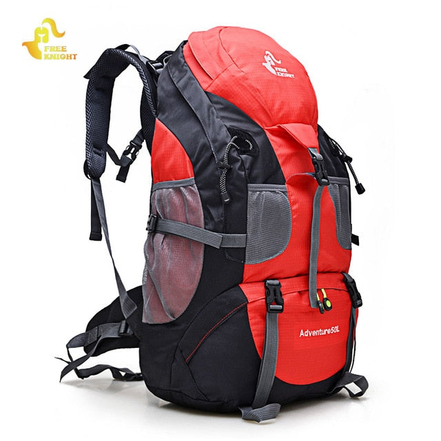 50L Hiking Backpack Climbing Bag Rucksack Camping Trekking  Waterproof Sports