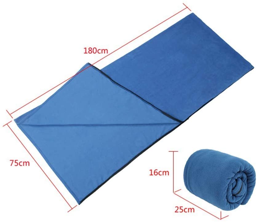 Portable Ultra-light Polar Fleece Sleeping Bag Outdoor Camping  Tent Bed Travel Warm Sleeping Bag Liner