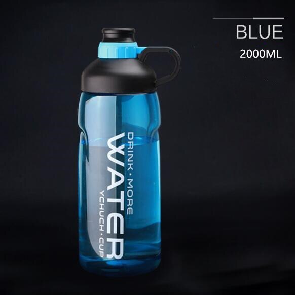 2000ml Large Capacity Water Bottles BPA Free Gym Fitness Drinking Bottle Outdoor Bottles