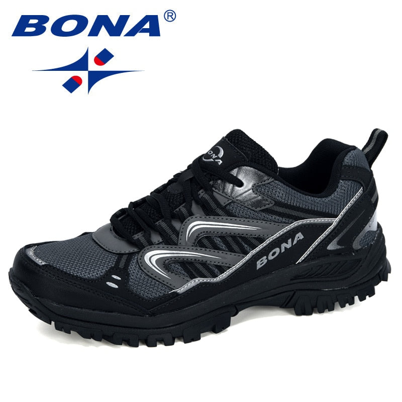 BONA New Designers Popular Sneakers Hiking Shoes Men