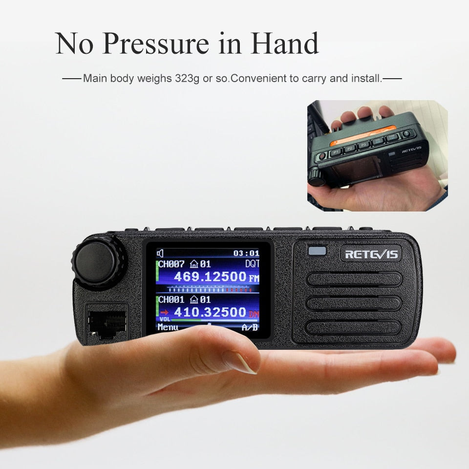 Ham Car Two-way Radio Transceiver Autoradio DMR Digital Mobile Radio Station Screen