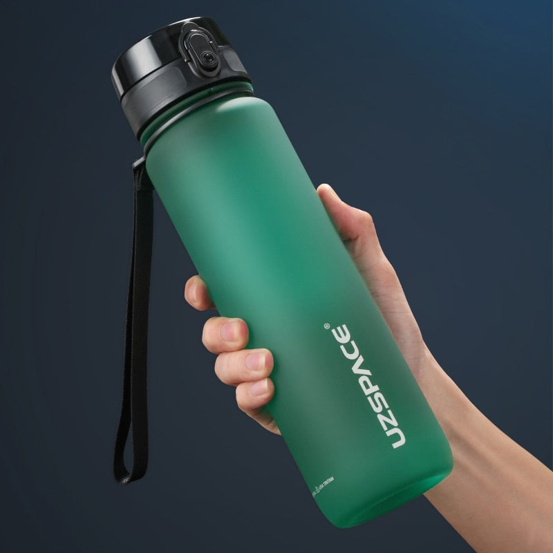 UZSPACE Sport Water Bottle 500/1000ML Portable Leakproof Outdoor Shaker My Bottle