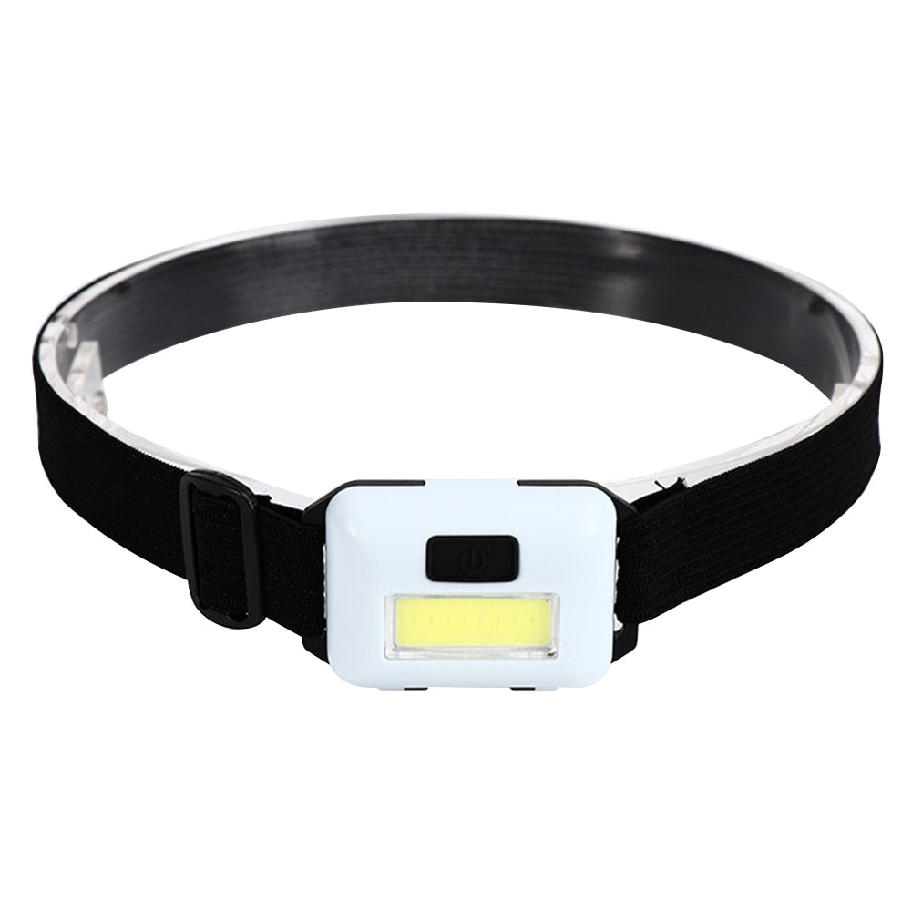 Mini COB LED Headlamp 3 Modes Waterproof Headlight Head Flashlight Torch Lanterna