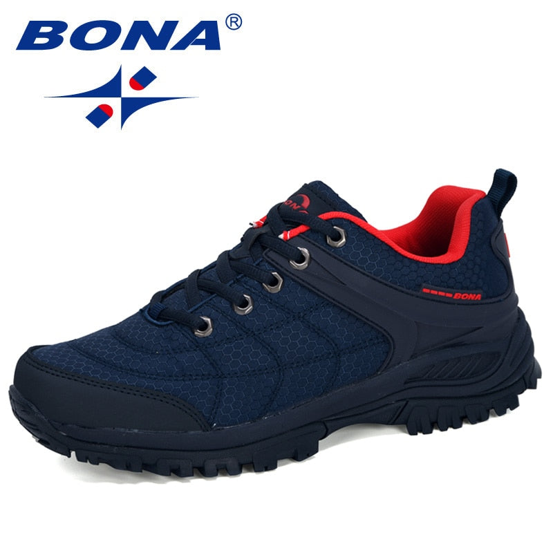 BONA 2020 New Designers Popular Hiking Shoes Man Nubuck Leather