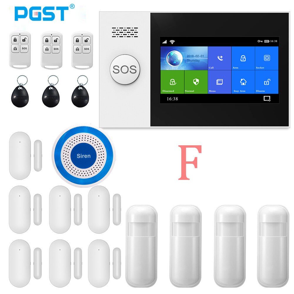 PGST Wireless Home WIFI GSM Security Alarm System Burglar Home Security