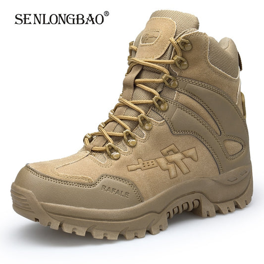 Brand Men Military Boots Outdoor Hiking boots Non-slip rubber Boots Tactical Desert