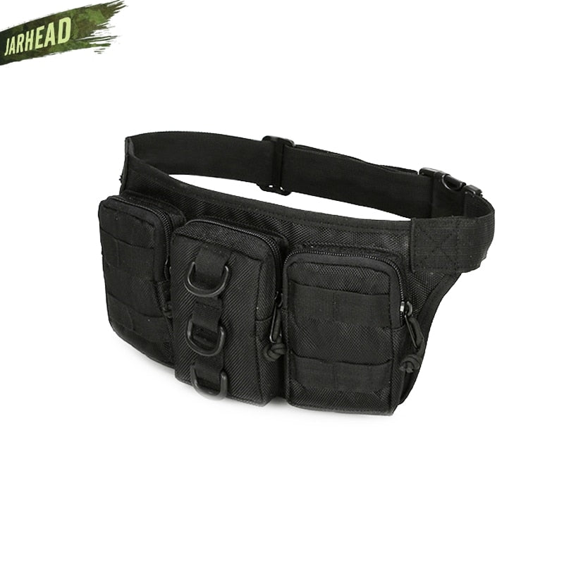 Tactical Waterproof Men Waist Pack Hiking nylon Waist Bag Outdoor Army Military