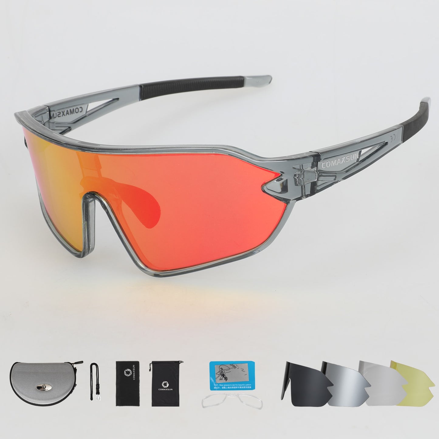 COMAXSUN Professional Polarized Cycling Glasses Bike  Sports Bicycle Sunglasses