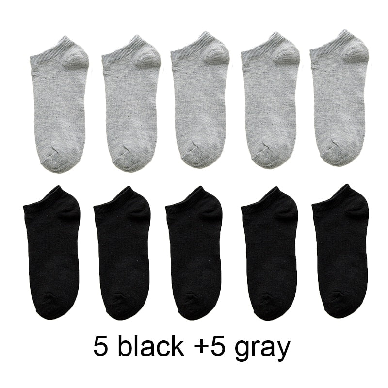 Wholesale prices 10 Pairs=20pcs Women Socks Breathable Sports socks Solid Color Boat