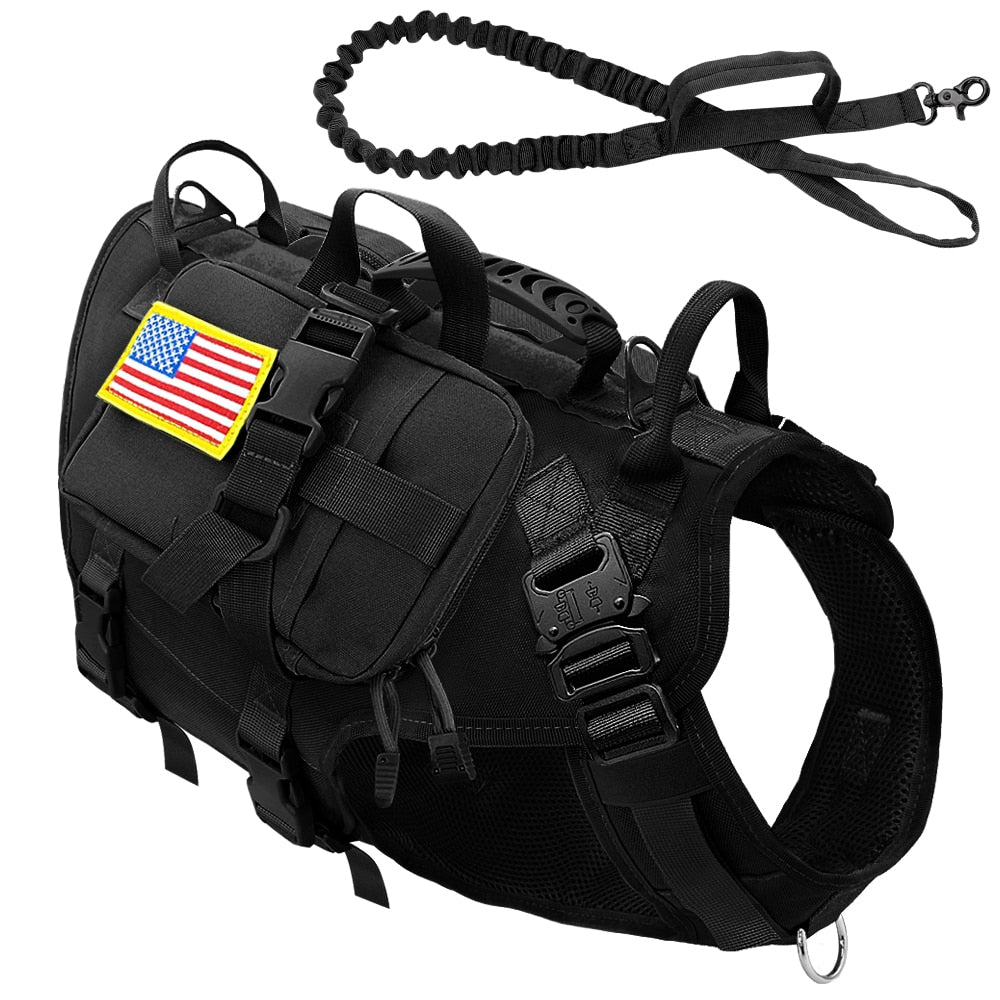 Tactical Dog Harness Military No Pull Pet Harness Vest For Medium Large Dogs Training