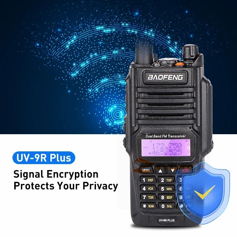 2022 Baofeng UV-9R Plus Waterproof Walkie Talkie UV9Rplus Dual Band Portable CB