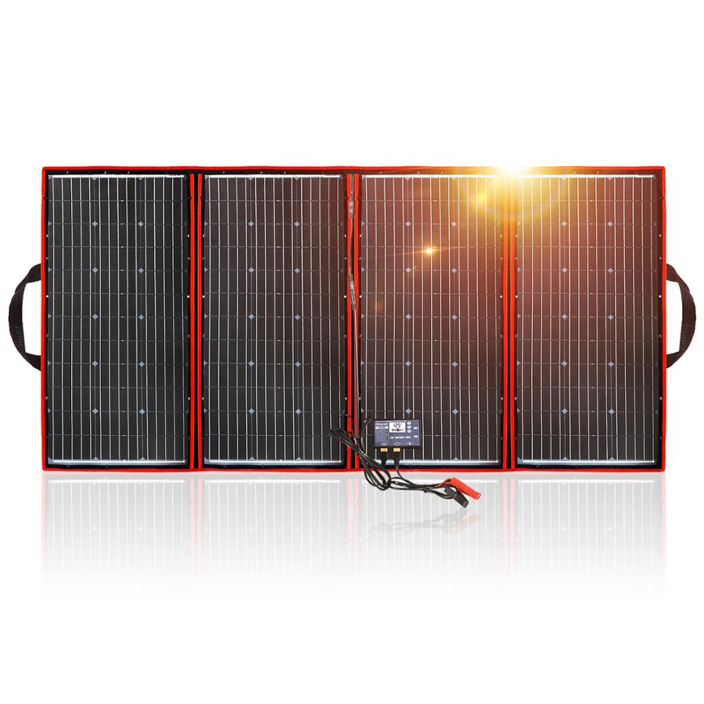 Dokio 300W 12V/18V High Efficience Monocrystalline Flexible Foldable Portable