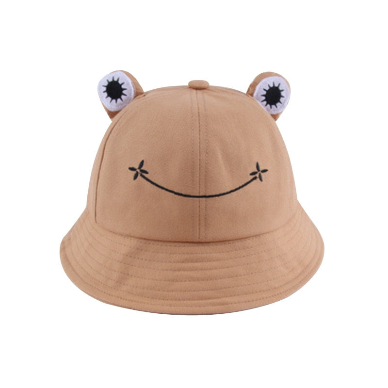 2022 Frog Bucket Hat for Women Summer Autumn Plain Female Panama Outdoor