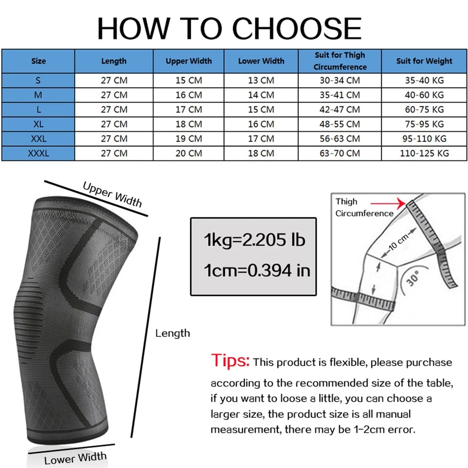 1PCS Elastic Sports Leg Knee Support Brace Wrap Protector Leg Compression Safety