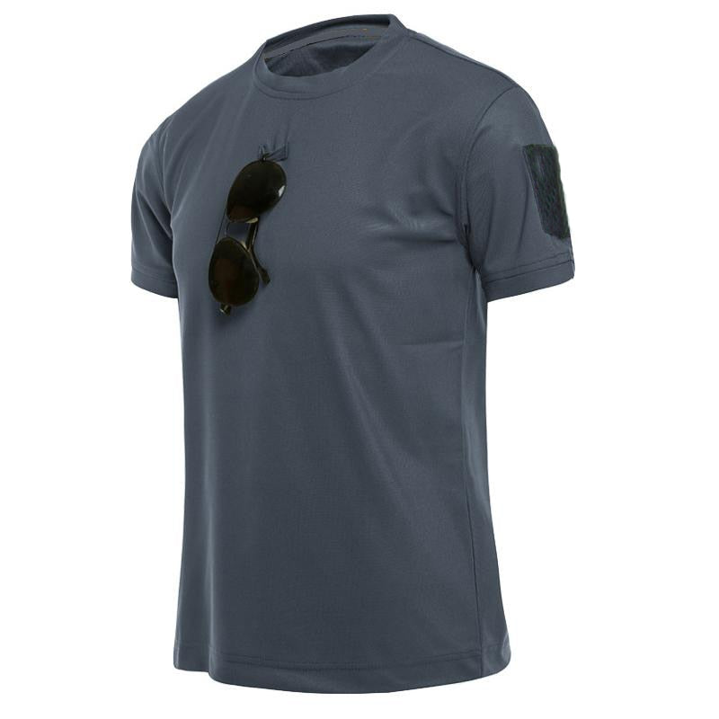 Military Tactical T Shirt Outdoor Sport Quick Dry Lapel Short Sleeve Shirt Summer