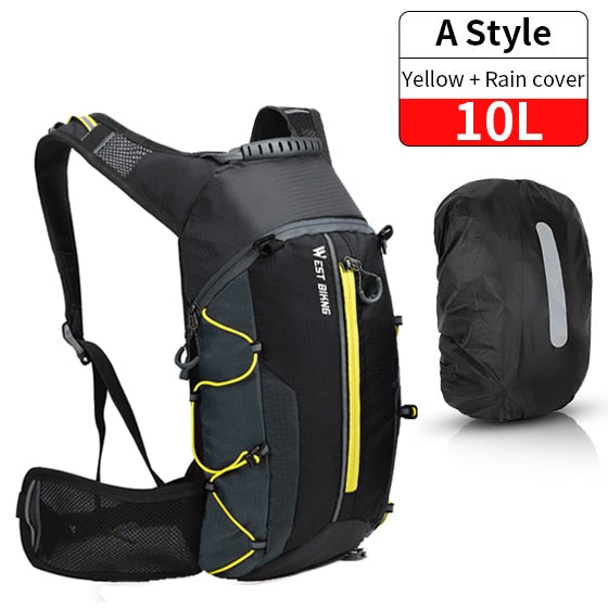 WEST BIKING Bike Bags Portable Waterproof Backpack 10L Cycling Water Bag Outdoor