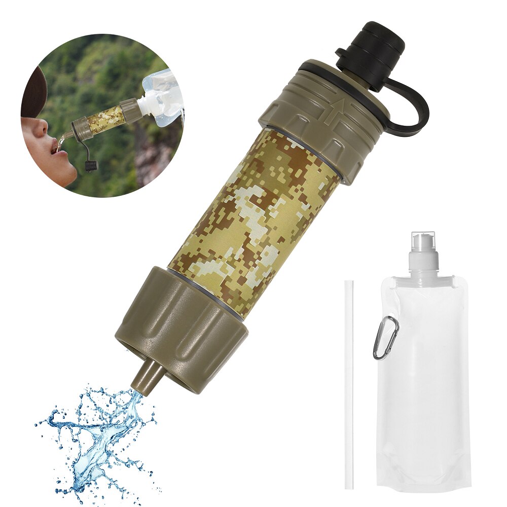 Outdoor Camping Equipment 캠핑 Survival Water Filter Straws Hiking Accessories Water