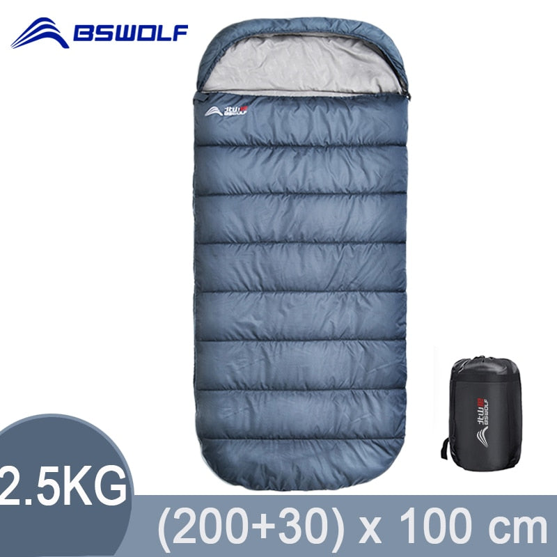 BSWolf  Large Camping Winter Sleeping bag lightweight loose widen bag long size