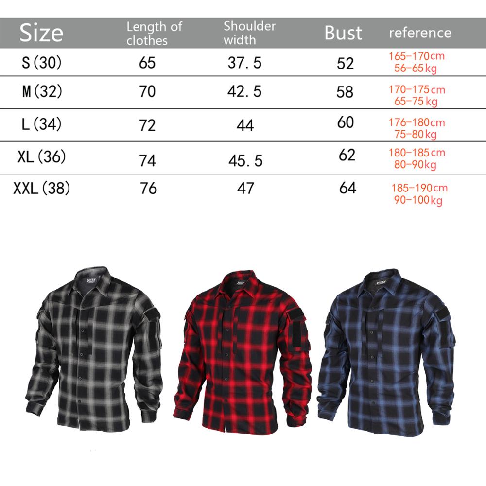 Bacraft TRN Tactical Plaid Shirt Long Sleeve Breathable Tactical Combat Commuting