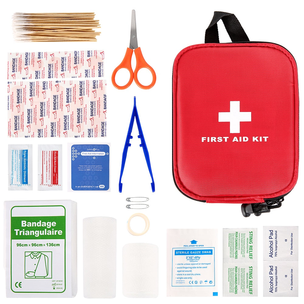 Portable 100 180 Pcs Emergency Survival Set First Aid Kit for Medicines Outdoor