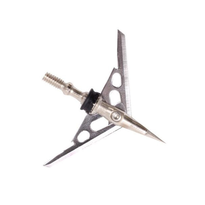 12pcs100Grain Archery 2 Blades Arrowhead Stainless Steel Arrow Point Target Broadhead