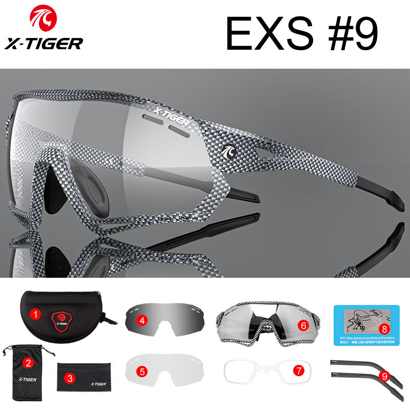 Cycling Sunglasses Photochromic UV400 Sports Cycling Glasses MTB Racing Men