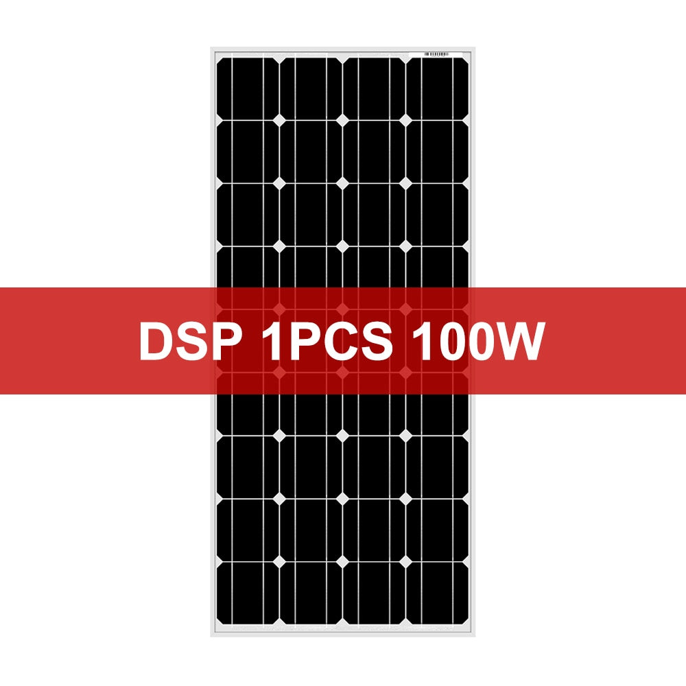 DOKIO 100W 18V Solar panel Waterproof Glass solar Panels 200W 300W 400W