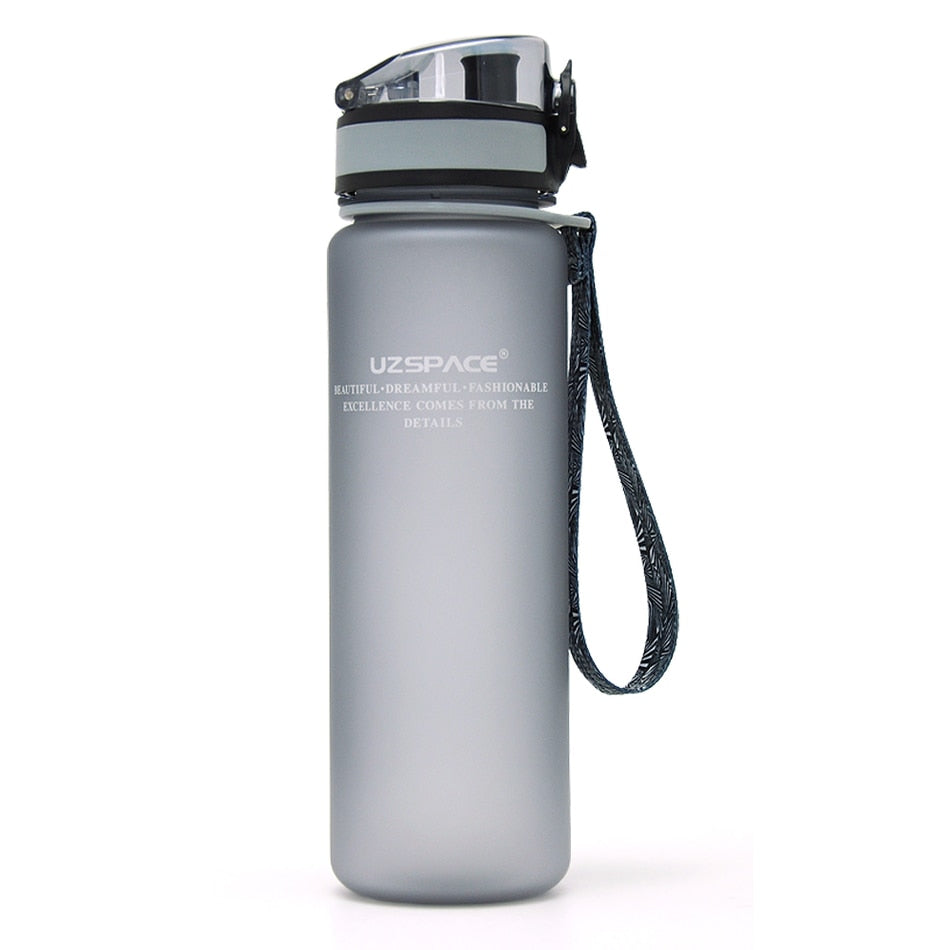 UZSPACE Sport Water Bottle 500/1000ML Portable Leakproof Outdoor Shaker My Bottle