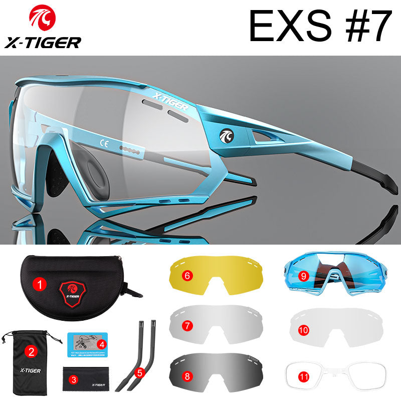 Cycling Sunglasses Photochromic UV400 Sports Cycling Glasses MTB Racing Men