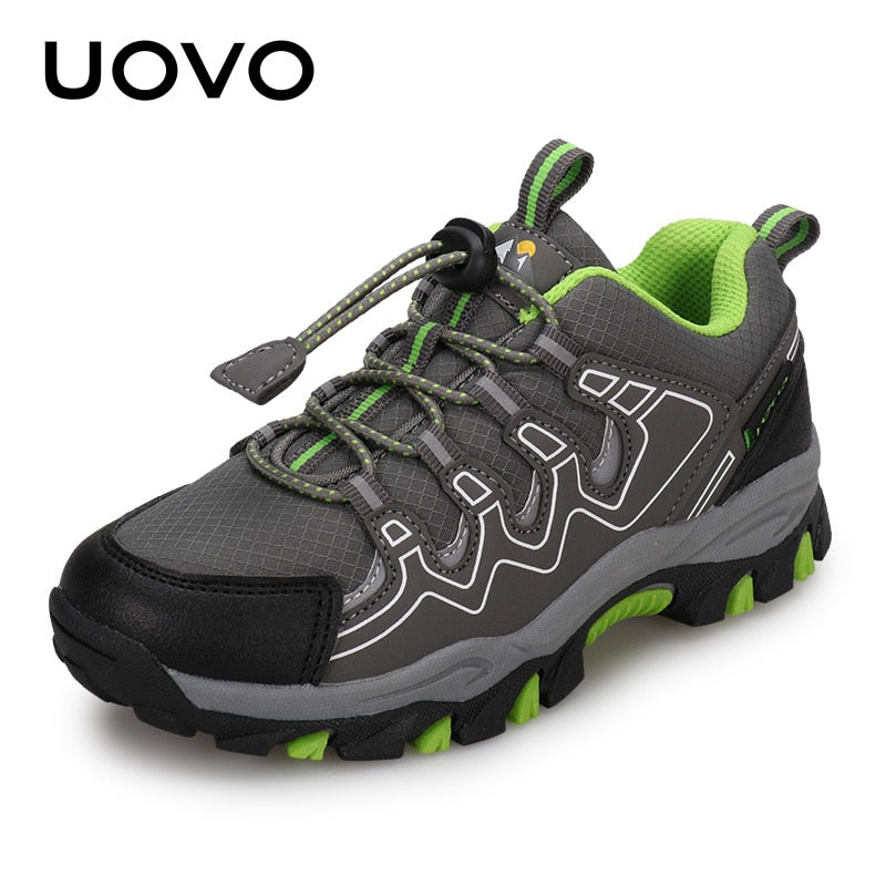 UOVO 2022 New Boys Girls Sports Children Footwear Outdoor Breathable Kids Hiking Shoes