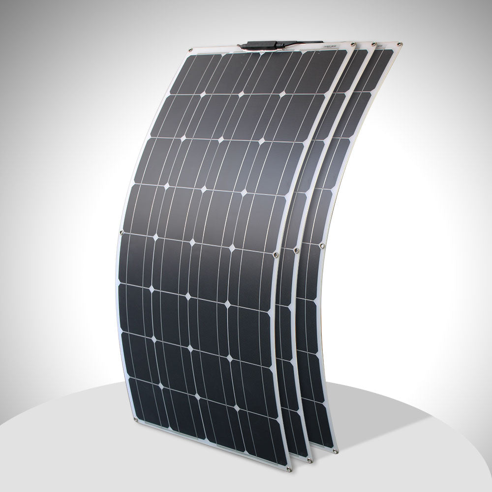 12v flexible solar panel kit 100w 200w 300w solar panels with solar controller for boat