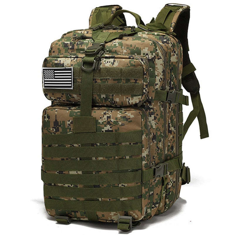 50L Military Tactical Assault Backpack Waterproof Army Molle Back Pack