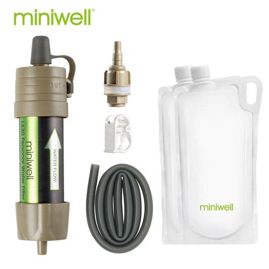 miniwell L630 Portable Outdoor Water Filter Survival kit with Bag for Camping