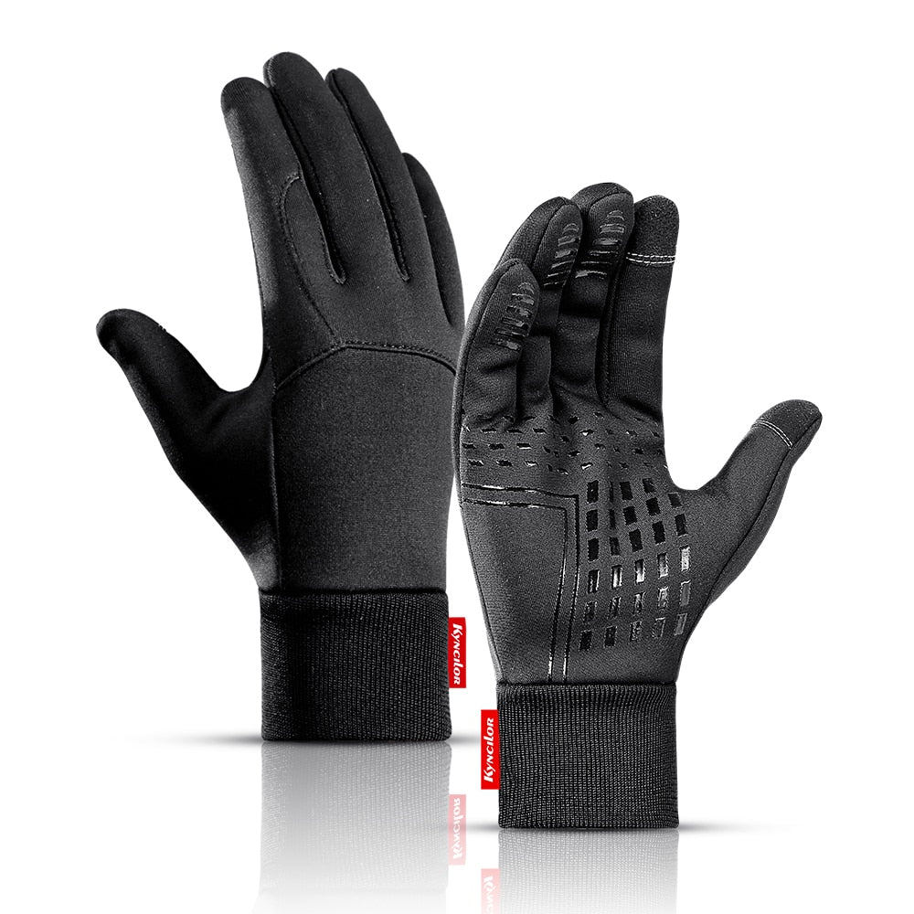 Winter Gloves Men Cycling Bike Women Thermal Fleece Cold Wind Waterproof Touch