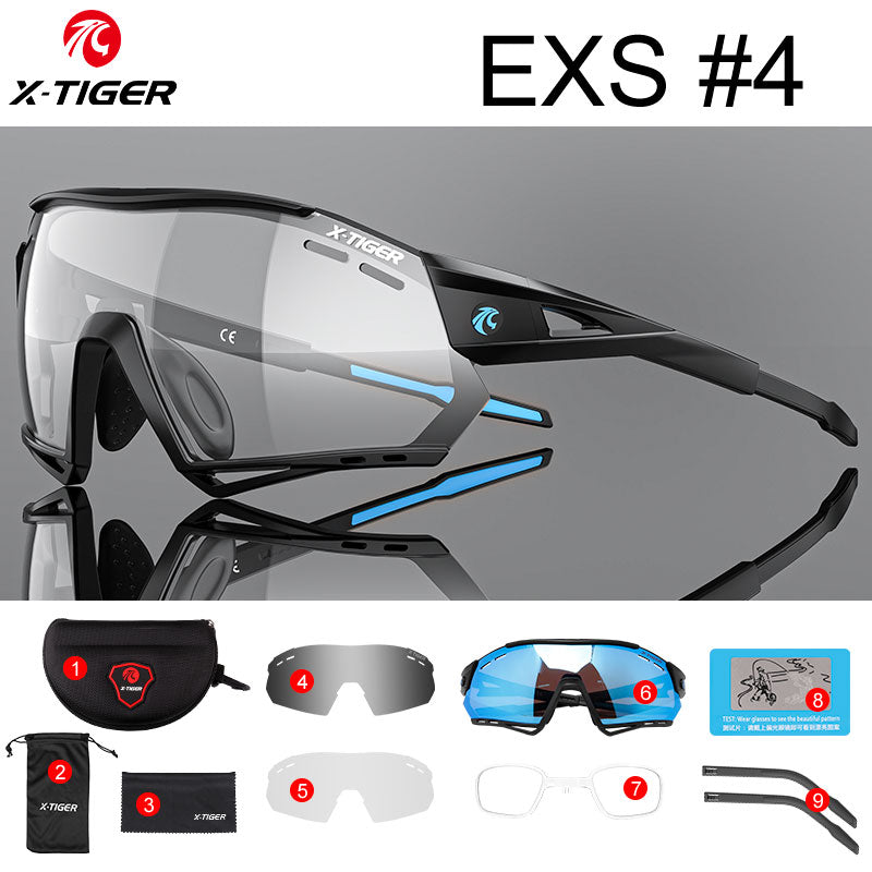 Cycling Sunglasses Photochromic UV400 Sports Cycling Glasses MTB Racing Men