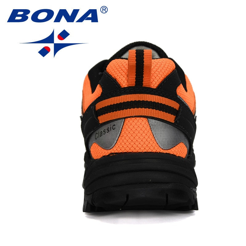 BONA New Designers Popular Sneakers Hiking Shoes Men