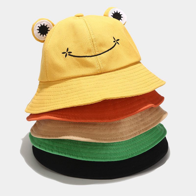 2022 Frog Bucket Hat for Women Summer Autumn Plain Female Panama Outdoor