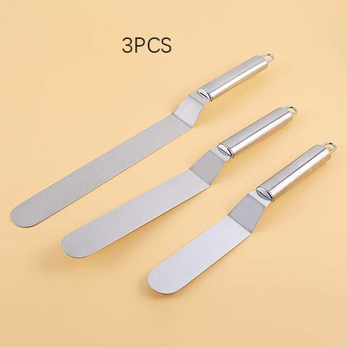 Stainless Steel DIY Cake Handle Cream Spatula Decorating Tools Baking And Pastry Cake