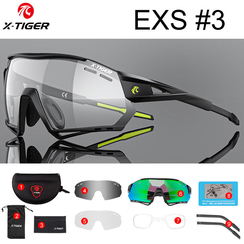 Cycling Sunglasses Photochromic UV400 Sports Cycling Glasses MTB Racing Men