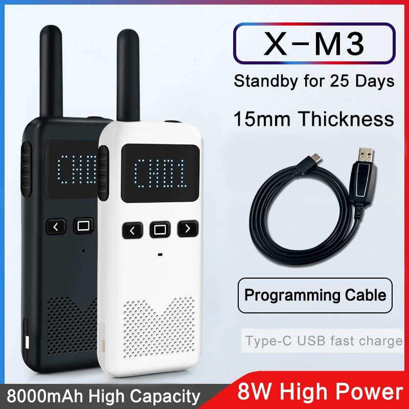 Walkie Talkie 2PCS KSUN M3 Two Way Radio Portable Radios Comunicador Transceiver