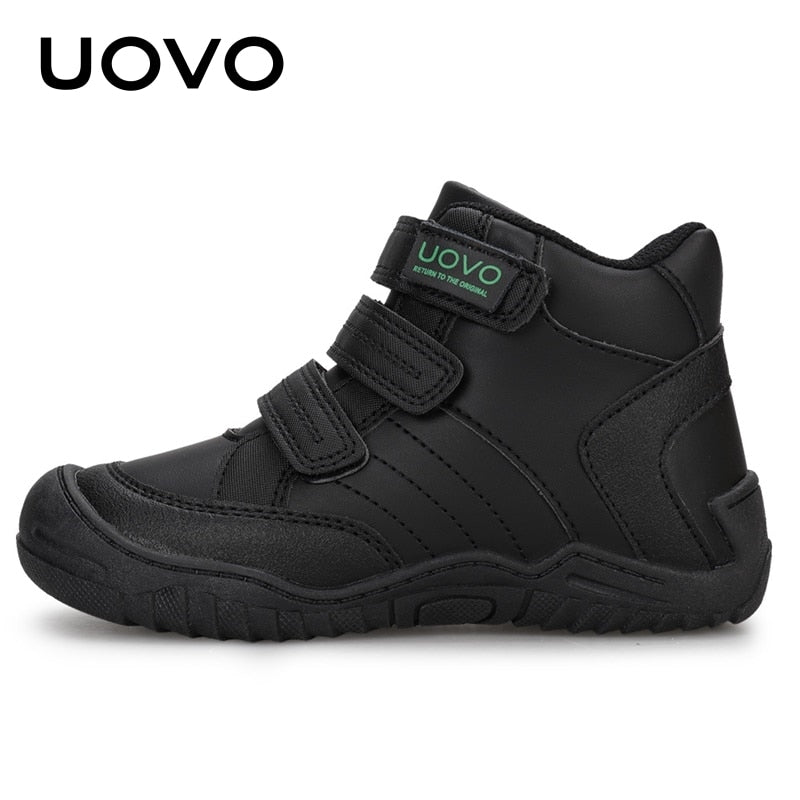 UOVO New Arrival School Shoes Mid-Calf Boys Hiking Fashion Sport Outdoor Children